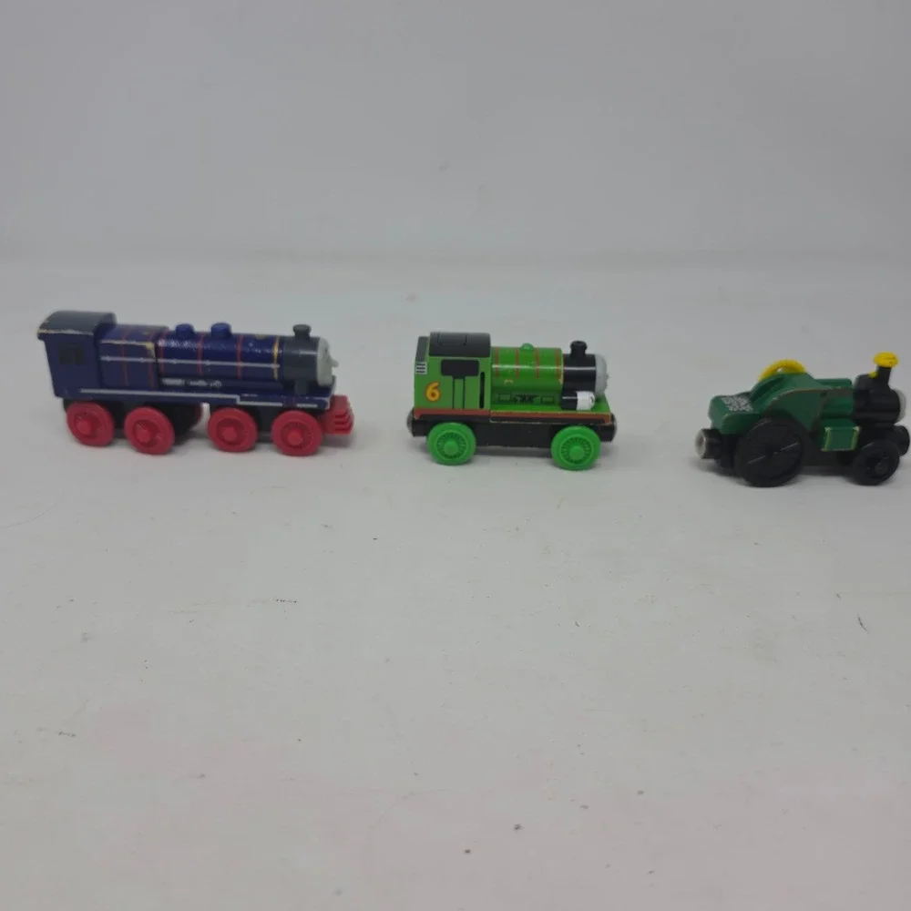 Thomas & Friends Wooden Railway Hank Percy Lights &Sounds Trevor Train Lot 3pc x